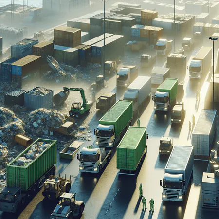 Contenedor de escombros instalado en vía pública con señalización y permiso municipal visible